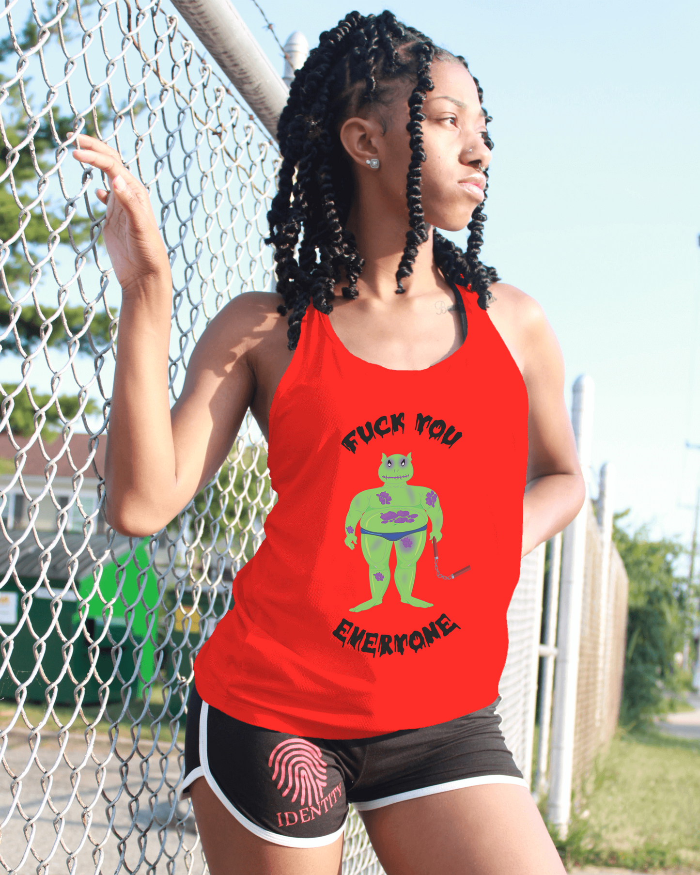 F**k you women's sleeveless shirt