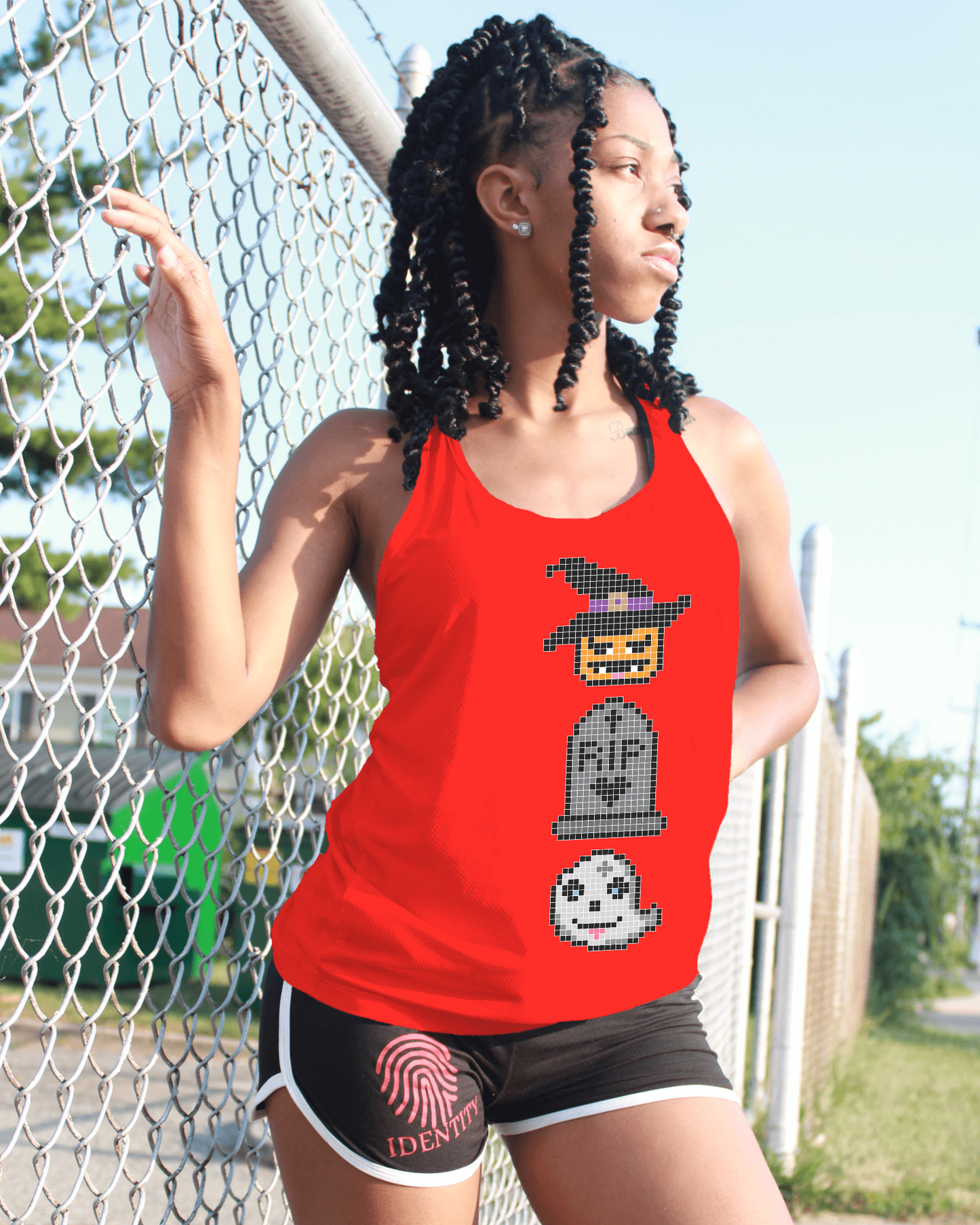 Halloween women's sleeveless shirt