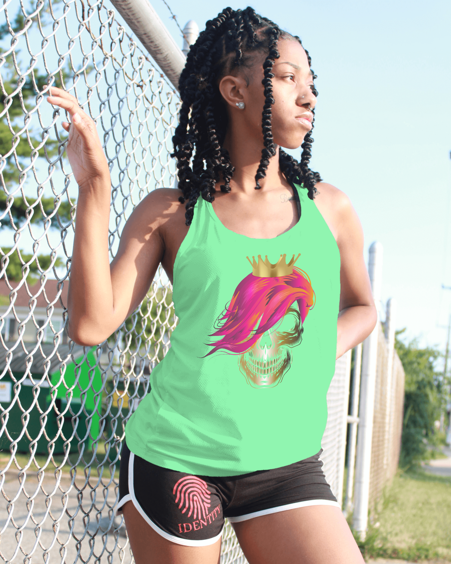 Skull Queen women's sleeveless t-shirt