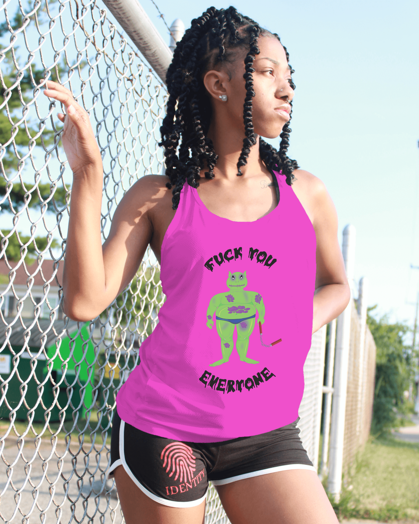 F**k you women's sleeveless shirt