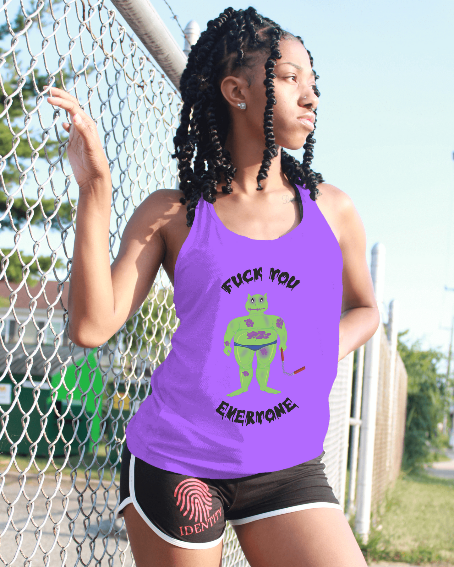F**k you women's sleeveless shirt