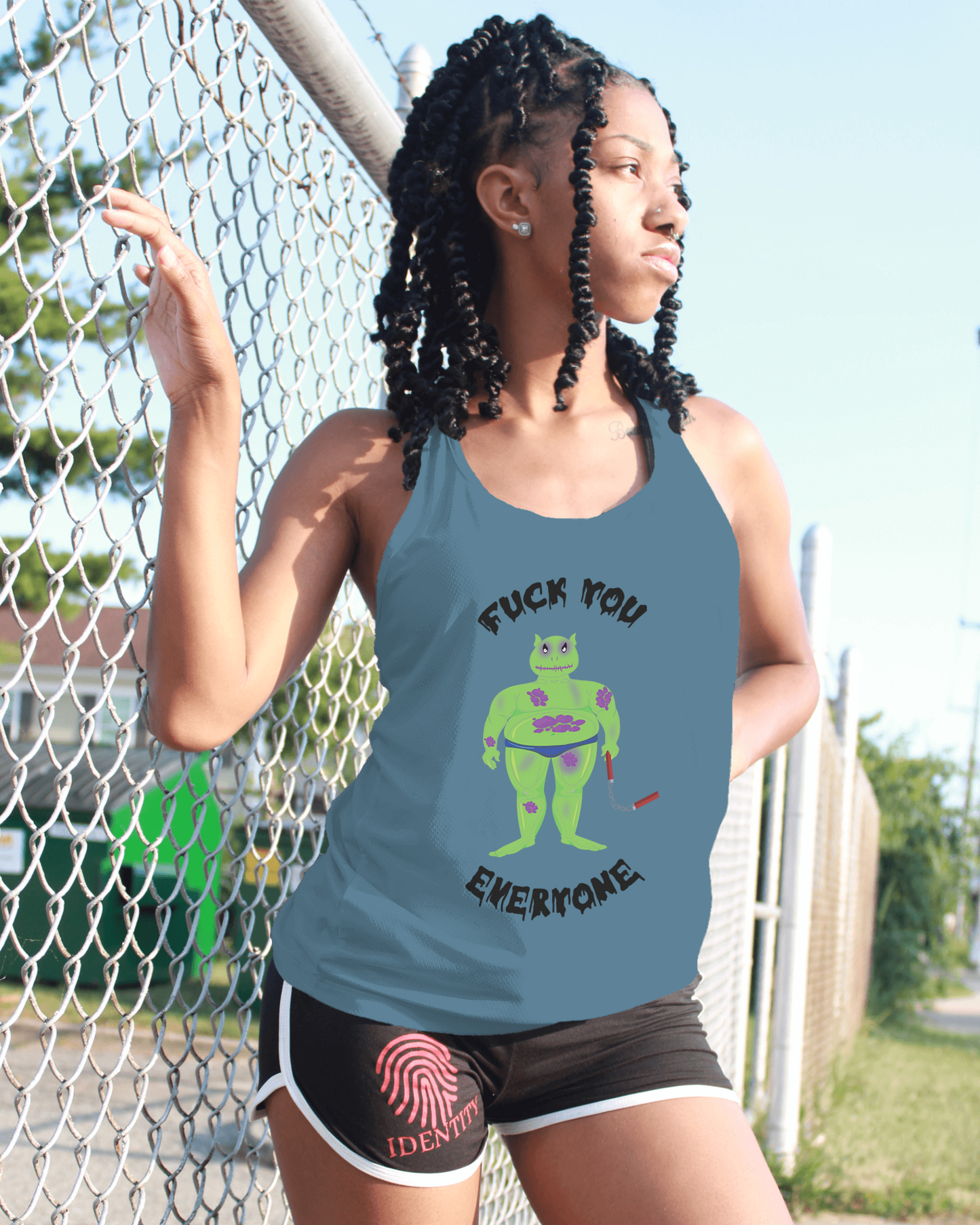 F**k you women's sleeveless shirt