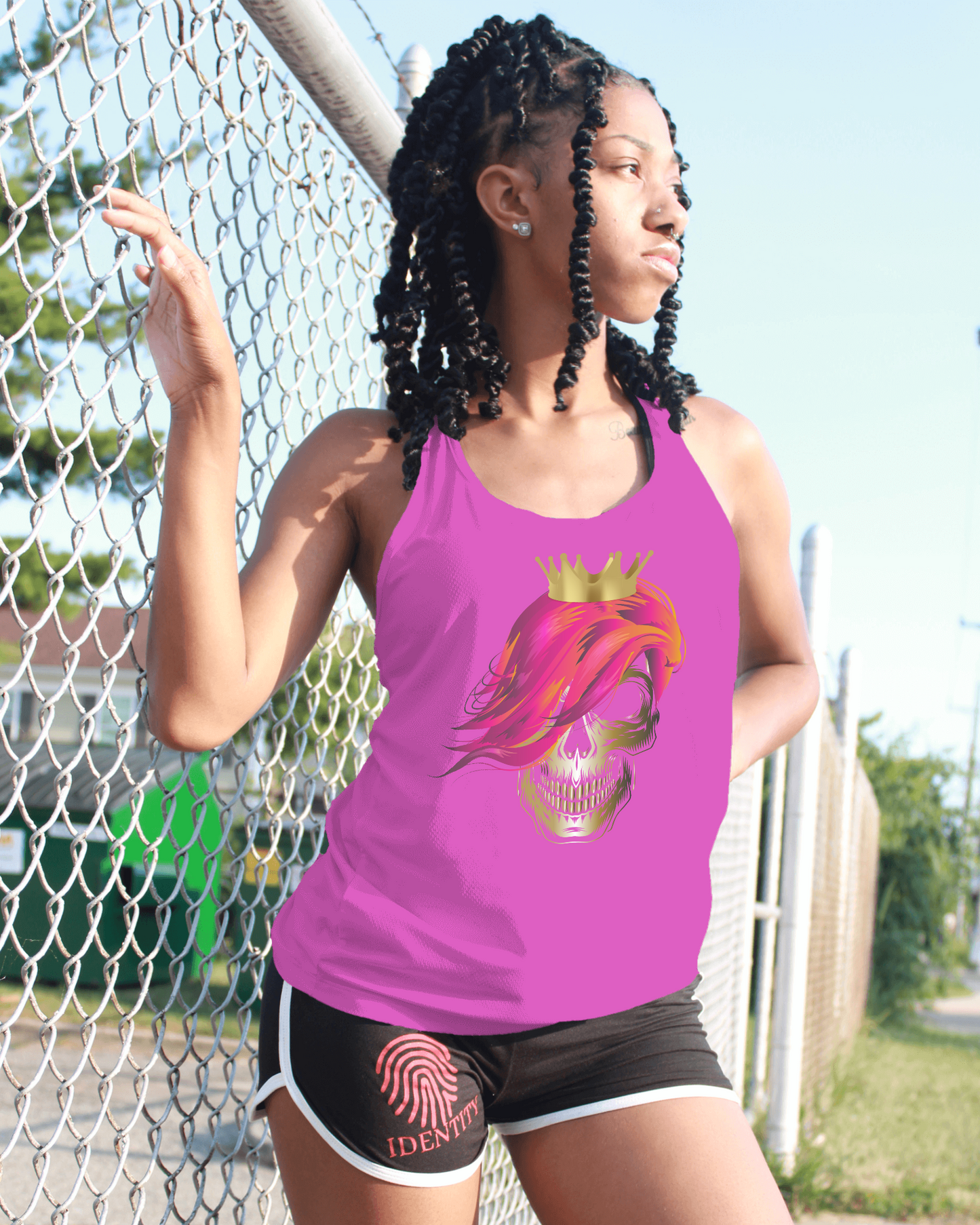 Skull Queen women's sleeveless t-shirt