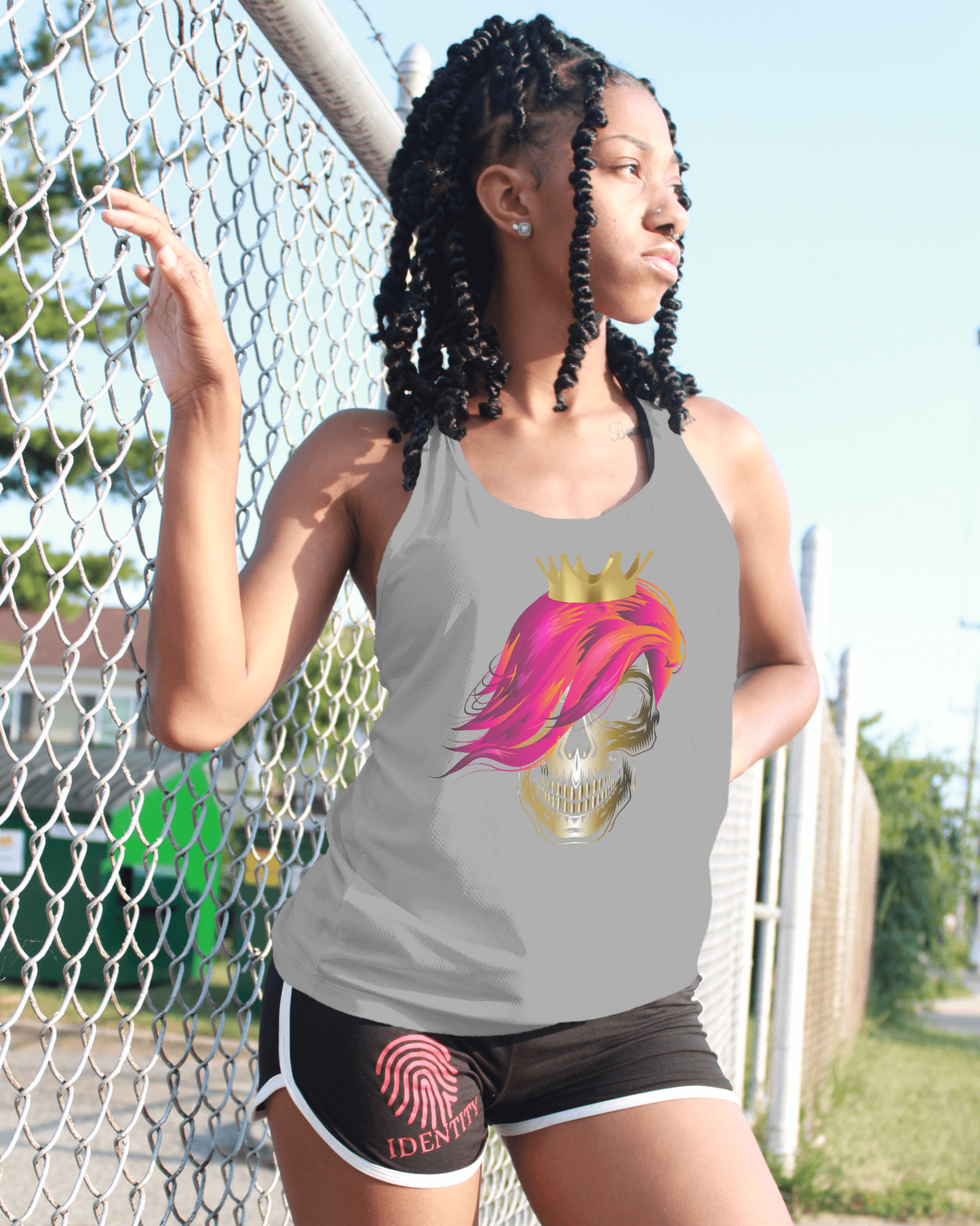 Skull Queen women's sleeveless t-shirt